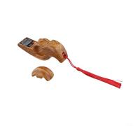 Contador digital de cuentas para meditación y oración, diseño LCD portátil que rastrea hasta 99,999 cuentas, ligero y práctico (madera de pera)