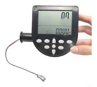 Contador digital de fitness para pantalla LCD de remo, color negro