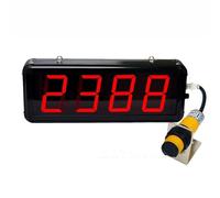 Contador digital de inducción infrarroja, pantalla de 4 bits, cuenta hasta 9999, ideal para cintas transportadoras, fábricas y entornos educativos