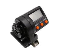 Contador digital de línea de pesca con botones de encendido de unidad de memoria, lectura LCD y abrazadera en el soporte para seguimiento de liberación de línea en configuraciones de caña, contador de