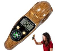 Contador digital de mano con brújula y rango de conteo 0-99999, contador electrónico para meditación de oración, material de polipropileno de color madera al azar, diseño de actividad de dedo
