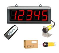 Contador digital industrial con inducción automática, pantalla LED de 5 dígitos para puntos de carga de cintas transportadoras, distancia de detección de 30/70 cm