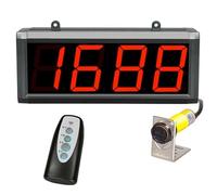 Contador Digital infrarrojo con Control Remoto, Distancia de detección de 70 cm, a Prueba de Golpes y antiinterferencias, Ideal para Cintas transportadoras y líneas de producción.