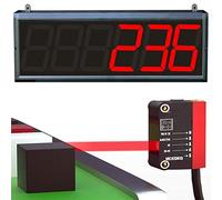 Contador digital infrarrojo LED, pantalla de 6 dígitos 0-999999, contador de objetos a color con distancia de detección de 30-500 mm para línea de montaje de fábrica y cinta transportadora logística