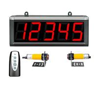 Contador digital LED con control remoto, contador automático de 5 dígitos 1-99999, memoria y sensor de 5 m para fábrica