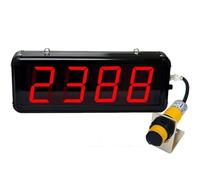 Contador digital LED con sensor de movimiento de 70 cm, cuenta hasta 9999, perfecto para líneas de producción industrial, entornos educativos y gestión de eventos