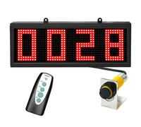 Contador digital LED, contador de pantalla de dígitos de 4 bits, rango de distancia de inducción: 70 cm, con memoria de corte de energía, para producción, conteo de piezas
