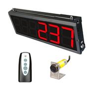 Contador digital LED de 4/6 dígitos para cinta transportadora, sensibilidad ajustable, distancia de detección, conteo acumulado de hasta 9999/999999, para fábricas y talleres.(6 Digital,70CM_3 INCHES)