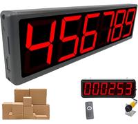 Contador Digital LED De 6 Dígitos, Contador De Visitantes Con Sensor Infrarrojo, Inducción Ajustable (0,3-0,7 M), Cuenta Hasta 999 999, Cuenta Acumulativo, For Fábricas Y Líneas