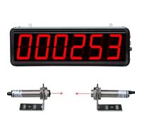Contador digital LED de 6 dígitos, sensor infrarrojo, cuenta hasta 999999, velocidad precisa, para cintas transportadoras