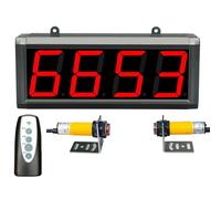 Contador Digital LED Digital, Doble infrarrojo, 3/4/5/6 dígitos, 3 Pulgadas más/Menos con función de Memoria, Distancia de detección del Sensor de 5 m, para línea de producción, fábrica, esc