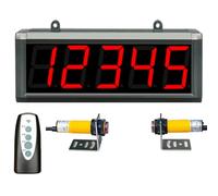 Contador Digital LED Digital, Doble infrarrojo, 3/4/5/6 dígitos, 3 Pulgadas más/Menos con función de Memoria, Distancia de detección del Sensor de 5 m, para línea de producción, fábrica, esc