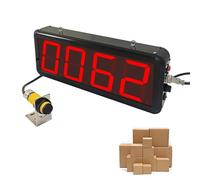 Contador Digital LED, Distancia de detección de 70 cm, Sensor infrarrojo de hasta 9999, Distancia de inducción Ajustable, Herramientas de conteo para líneas de producción