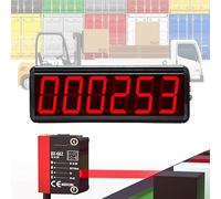 Contador digital LED para línea de producción y conteo de visitantes, rango de conteo 0-999999, ideal para rastrear la asistencia y la salida, dispositivo preciso y fiable