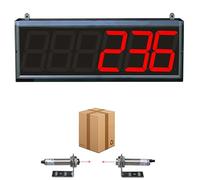Contador digital, pantalla LED de 6 dígitos que cuenta hasta 999999 para líneas de producción, cintas transportadoras, seguimiento de visitantes