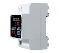 Contador Eléctrico 3F ABS Monitor Potencia Real(40-300V no wifi) | WiFi o no WiFi, mide voltaje corriente potencia, factor potencia, pantalla digital clara, carril din