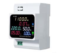 Contador Eléctrico 3F ABS Monitor Potencia Real(40-300V Wifi) | WiFi o no WiFi, mide voltaje corriente potencia, factor potencia, pantalla digital clara, carril din