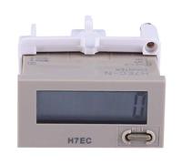 Contador Eléctrico Digital H7EC N con Pantalla LCD de 8 Dígitos, Conteo Preciso y Confiable, Larga Vida útil, Instalación en Panel, Baterías de Litio Incorporadas, Lectura Más