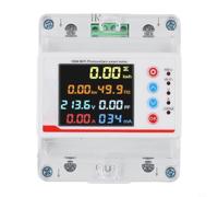 Contador eléctrico inteligente monofásico 100 A con para Tuya WiFi, 220 V PV reencendido inteligente, monitorización en tiempo real para voltaje/corriente/potencia, carcasa ABS ignífuga, contador de