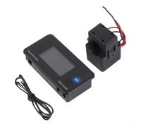 Contador Eléctrico Monofásico 0-20A Monitor de Potencia(AC300-100A Opened) | Mide voltaje, corriente, potencia, acumulada, temperatura y humedad en tiempo real