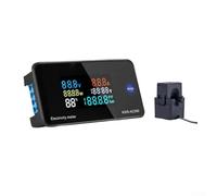 Contador Eléctrico Monofásico 0-20A Monitor de Potencia(KWS-AC300-20A) | Mide voltaje, corriente, potencia, acumulada, temperatura y humedad en tiempo real