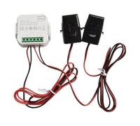 Contador Eléctrico para inteligente PC-V0 100-240V Monitor Contador(2CT) | Bidireccional solar, app para tuya/Smart Life, control voz para alexa, 100-240V, monitor producción consumo
