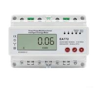 Contador Eléctrico Trifásico 380V RS485 Din Rail(EA772-110V) | RS485 integrado, montaje carril DIN 35mm, pantalla LCD clara, medición precisa trifásica, para ideal industria