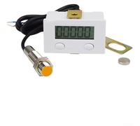 Contador electrónico 0-99999, pantalla LCD de 5 dígitos, funciona con pilas con memoria de apagado, módulo de interruptor de proximidad por inducción para maquinaria industrial