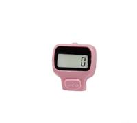 Contador electrónico compacto de mano con pantalla LED fácil de usar para contar con precisión (rosa)