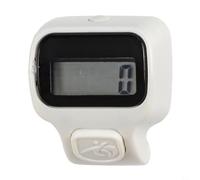 Contador electrónico con diseño ergonómico de mano y pantalla LED grande que ofrece un conteo claro y botón silencioso construido para un uso duradero (blanco)