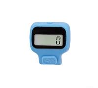 Contador electrónico con pantalla LED, capacidad de 99,999 unidades, ergonómico, para uso cómodo en deportes, fitness, yoga y actividades al aire libre (azul oscuro)