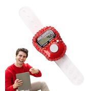 Contador electrónico de Dedo - mostrador Manual | Medidor de Dedo electrónico | Restablecer Pantalla LCD, monitoreo de Figuras, Anillo de grabación para Torres y de Tejer