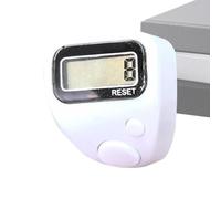 Contador electrónico de dedos, ajuste cómodo, elástico, anillo de contador electrónico LCD, para biblioteca, golf, deportes, entrenamiento, contar, tejer, ganchillo, pesca, camping, senderismo