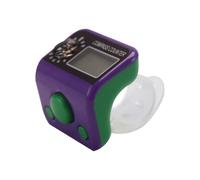 Contador electrónico de dedos con brújula reajustable LCD de 5 dígitos contador electrónico de visualización de mano cuenta digital de trazos de dedo contador de ganchillo contador de mano dedo