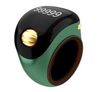 Contador electrónico de dedos - Pantalla LCD de 5 dígitos, botón suave de respuesta instantánea, dispositivo de conteo compacto y ligero para práctica de cuentas de meditación | Clicker para
