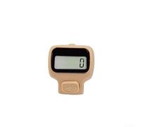 Contador electrónico ergonómico de mano con pantalla LED grande, contador silencioso de contador de clics hasta 99999 para conteo de inventario de punto deportivo, contador de dedos portátil ABS (rojo