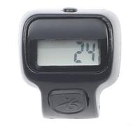 Contador electrónico ergonómico de mano con pantalla LED grande, contador silencioso de contador de clics hasta 99999 para conteo de inventario de punto deportivo, contador de dedos portátil ABS (rojo