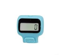 Contador electrónico ergonómico de mano con pantalla LED grande, contador silencioso de contador de clics hasta 99999 para conteo de inventario de punto deportivo, contador de dedos portátil ABS (rojo