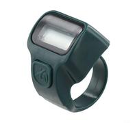 Contador electrónico ergonómico de mano con pantalla LED grande, contador silencioso de contador de clics hasta 99999 para conteo de inventario de punto deportivo, contador de dedos portátil ABS (rojo