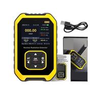 Contador Geiger Detector de radiación nuclear Dosímetro personal Probador de radiactividad Detector de canicas,Pruebas rápidas(Yellow)