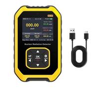 Contador Geiger Portátil Detector de Radiactividad, Equipo de Medición de Radiación Compacto para Rayos Beta Gamma X, Dosímetro Recargable con LCD y Alarma para Hogar, Exterior, Industria
