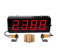 Contador infrarrojo LED de 4 dígitos Digitales, con Sensor infrarrojo Que Cuenta hasta 9999, Contador de visitantes con Pantalla LED Digital, Distancia de detección de hasta 5 m