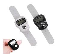 Contador Manual,Contador Dedo,Contador de Filas,Contador Manual Dedo,Contador Digital Dedo,Contador de Dedo Electronico,LCD Contador para Puntuación de Golf,2 Piezas