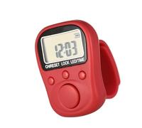 Contador manual LCD recargable de 6 dígitos con gestión de tareas de 7 canales, anillos de silicona ajustables para gimnasio, entrenamiento deportivo, atletas y logística