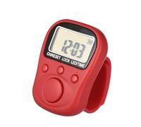 Contador manual LCD recargable de 6 dígitos con gestión de tareas múltiples de 7 canales y anillos de silicona ajustables para seguimiento de fitness de múltiples canales