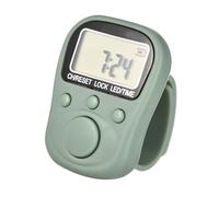 Contador manual LCD recargable de 6 dígitos con gestión de tareas múltiples de 7 canales y anillos de silicona ajustables para seguimiento de fitness de múltiples canales