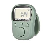 Contador manual LCD recargable de 6 dígitos con gestión de tareas múltiples de 7 canales y anillos de silicona ajustables para seguimiento de fitness, dispositivo de seguimiento de eventos múltiples