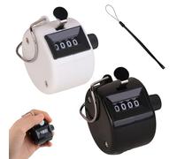 Contador Manual Mecanico,Contador Manual De 4 Dígitos,Metálico Contador,Contador Mecánico,Contador De Clicker De Mano,Contadores de Mano,Contador Clicker de ABS para Golf,Deporte,Entrenador,Escuela