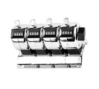 Contador mecánico manual de acero inoxidable Diales giratorios Diseño ergonómico multiusos evaluación de eventos Proyectos de artesanía Contador de números manual