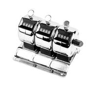 Contador mecánico manual de acero inoxidable Diales giratorios Diseño ergonómico multiusos evaluación de eventos Proyectos de artesanía Contador de números manual